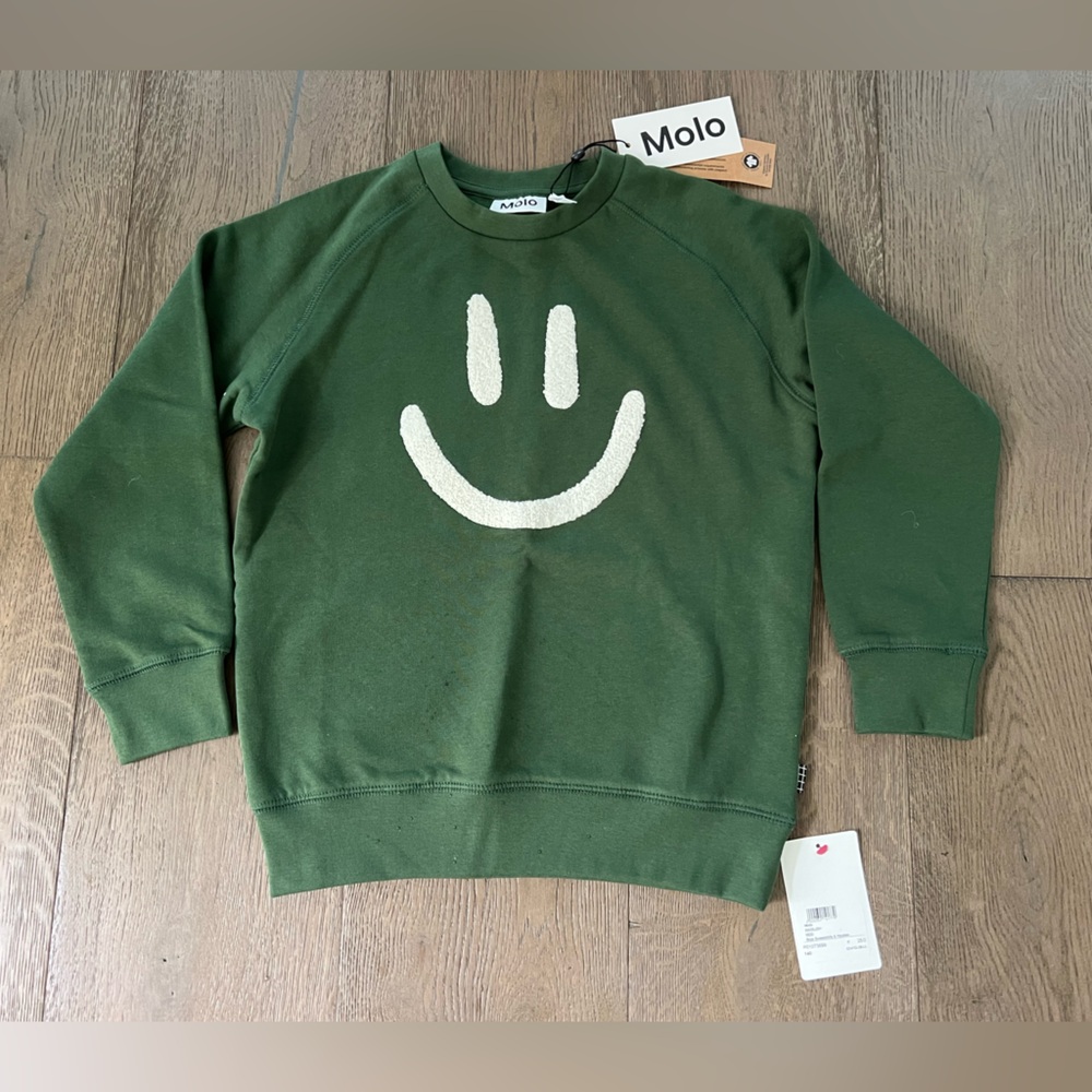 ❤️ NWT Molo Forest Green Kids Sweatshirt